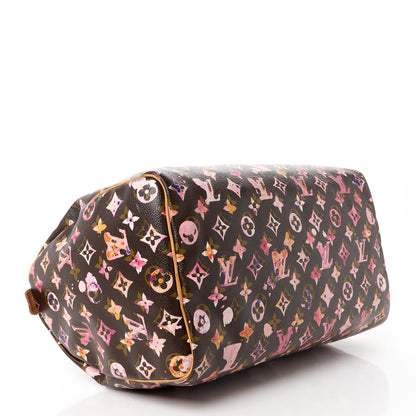 Louis Vuitton Watercolor Aquarelle Speedy 35 Brown 4 of 13