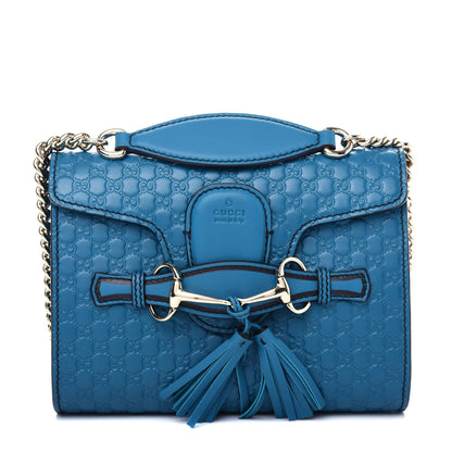 Gucci Microguccissima Mini Emily Shoulder Bag Deep Cobalt 1 of 10