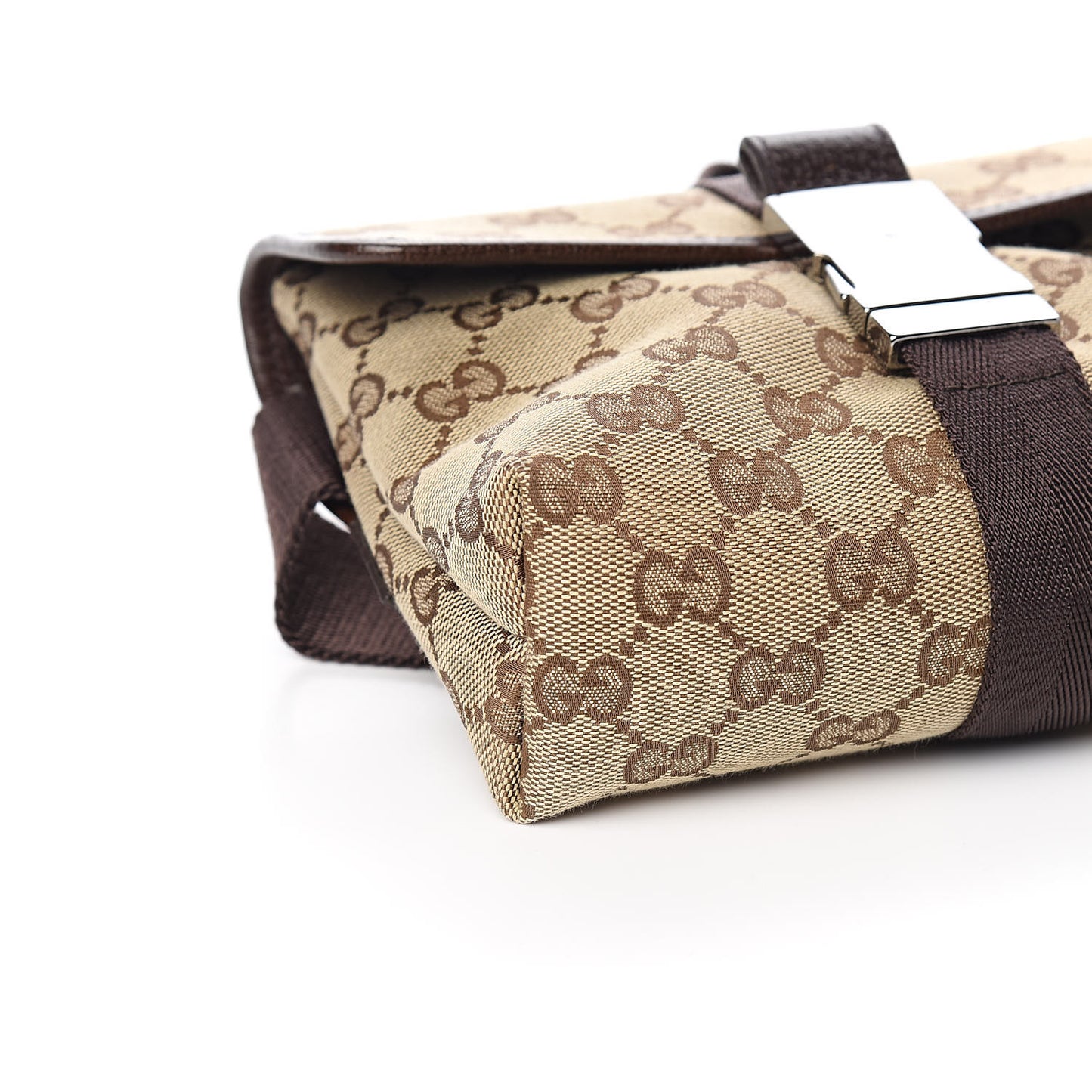 Monogram Waist Pouch Bag Dark Brown