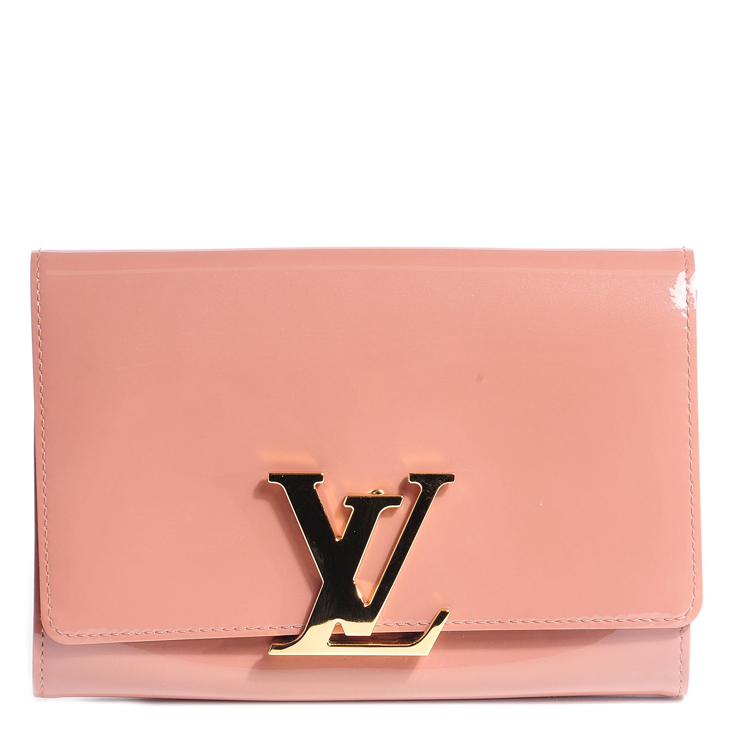 Louis Vuitton Vernis New Sobe Clutch Rose Velours 1 of 7