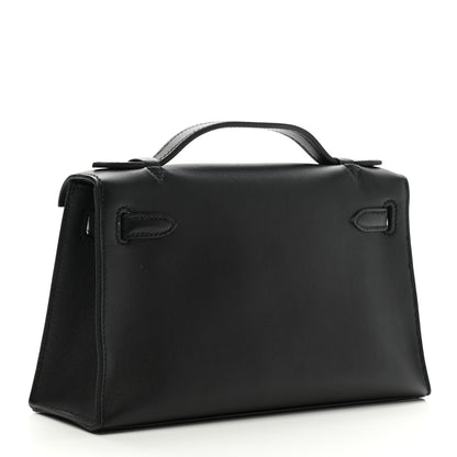 Hermes Swift Kelly Pochette Clutch Black 3 of 11