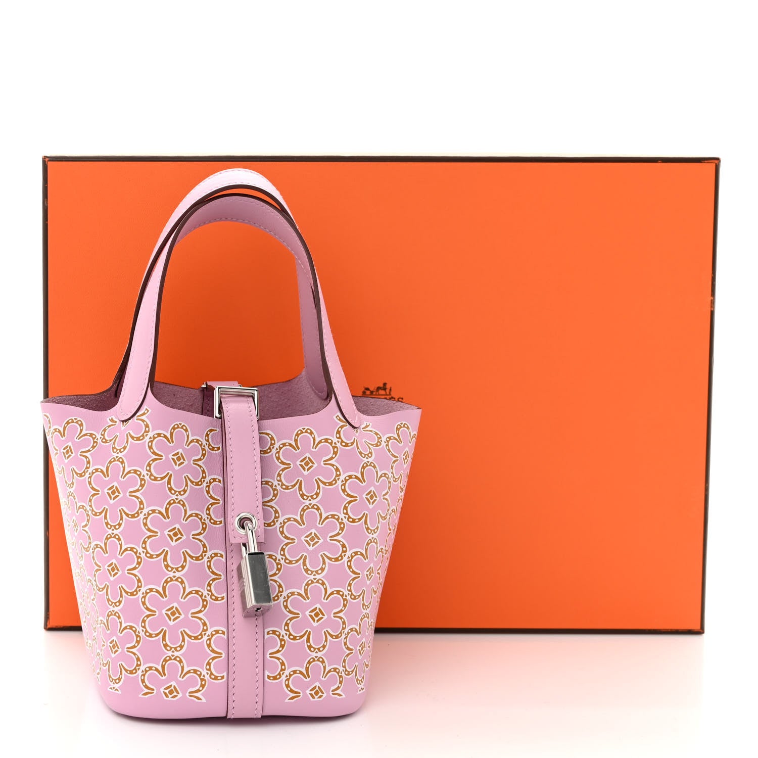 Hermes Swift Micro Lucky Daisy Picotin Lock Mauve Sylvestre 11 of 11
