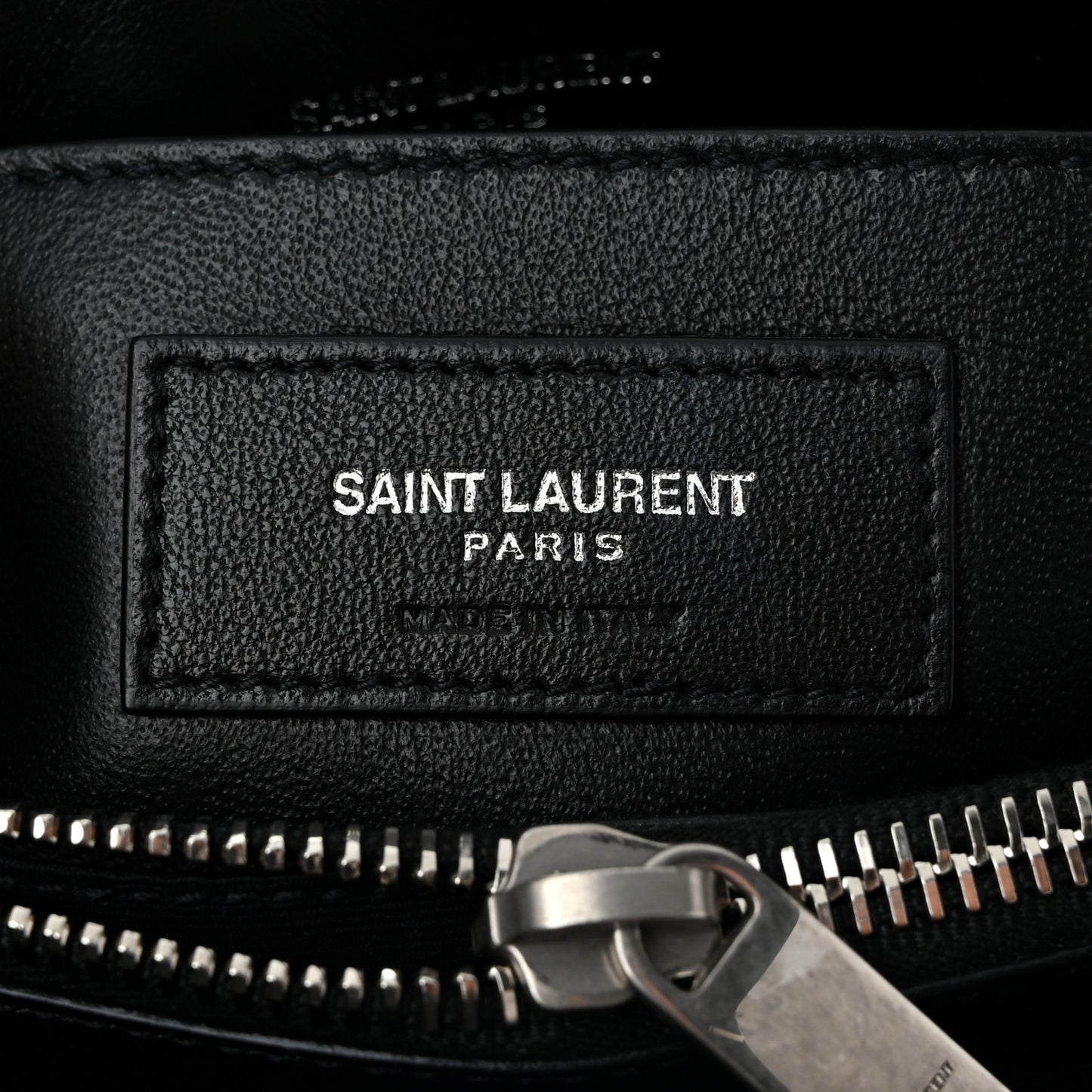 Calfskin Y Quilted Monogram Small Loulou Chain Satchel Black