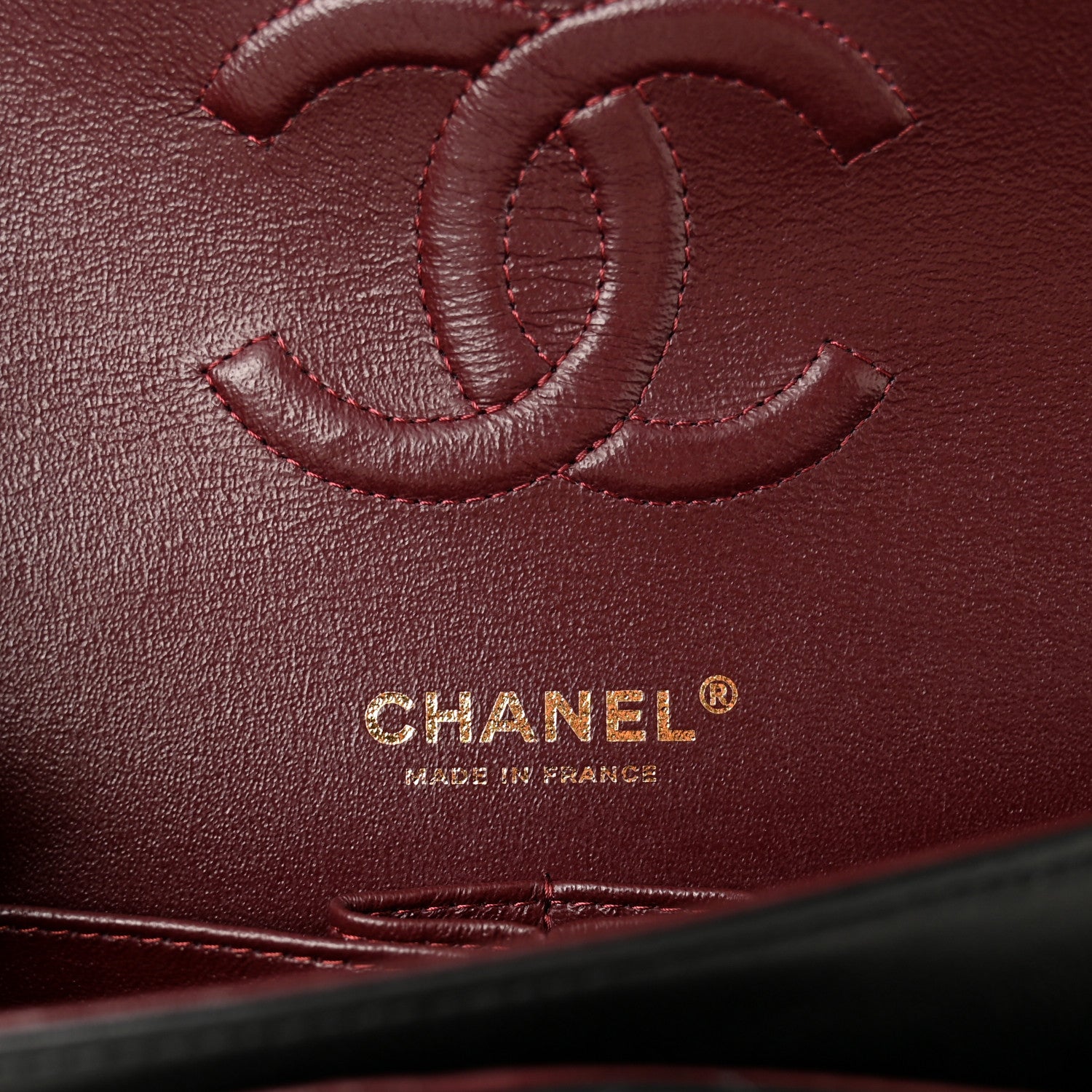 Chanel Lambskin Quilted Medium Double Flap Black 6 of 12