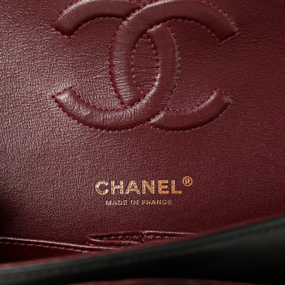 Chanel Lambskin Quilted Medium Double Flap Black 6 of 12
