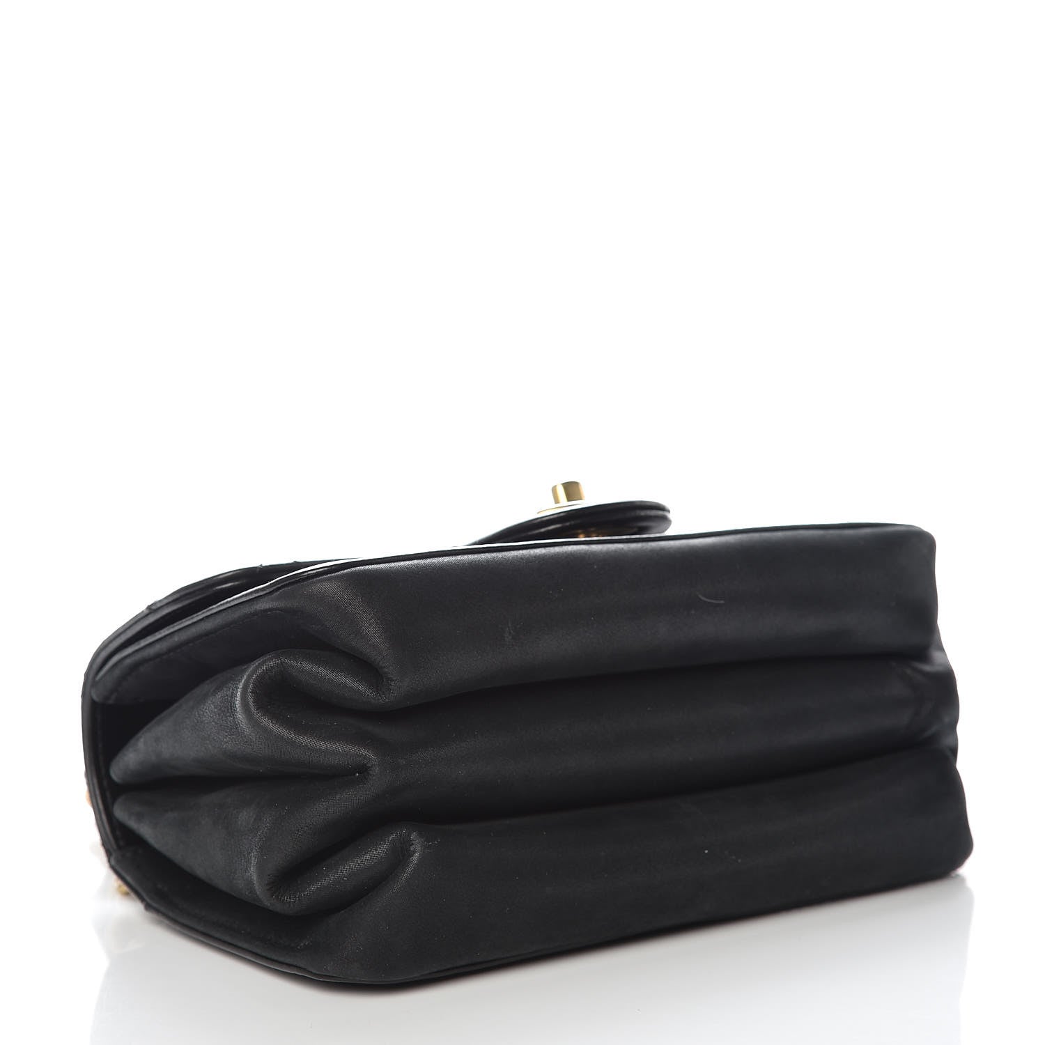 Chanel Iridescent Calfskin Quilted Mini Straight Lined Flap Black 4 of 10