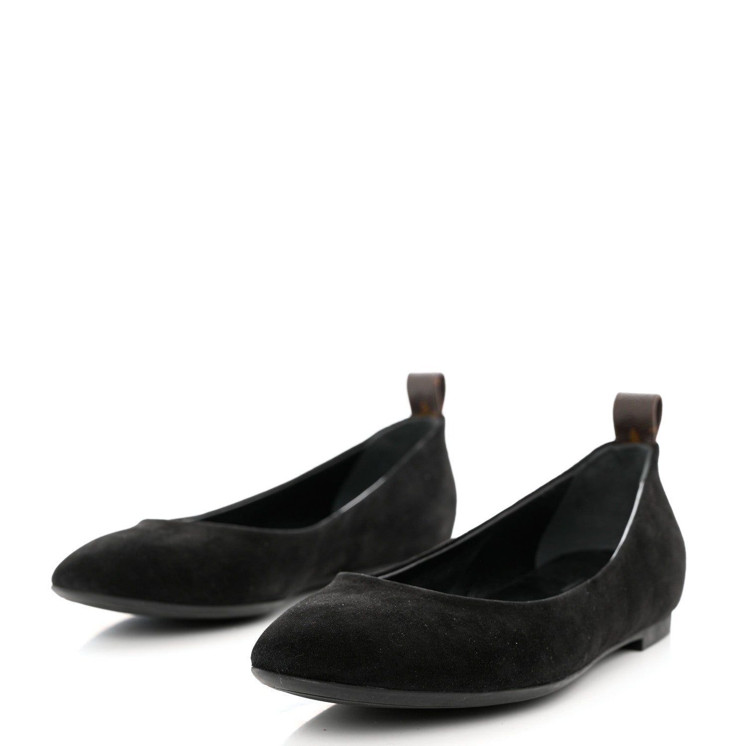 Louis Vuitton Suede Monogram Uniformes Ballet Flats 40 Black 3 of 10