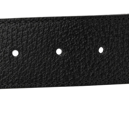 Gucci Monogram Macro GG Dollar Pigprint Double G 40mm Belt 80 32 Black 3 of 5