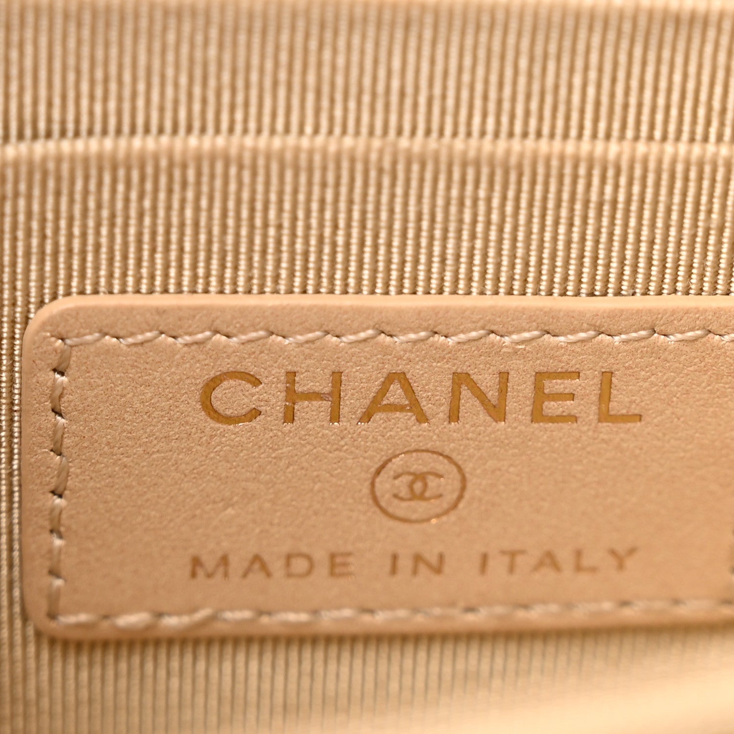 Chanel Metallic Lambskin Quilted Mini Wallet On Chain WOC Gold 6 of 14
