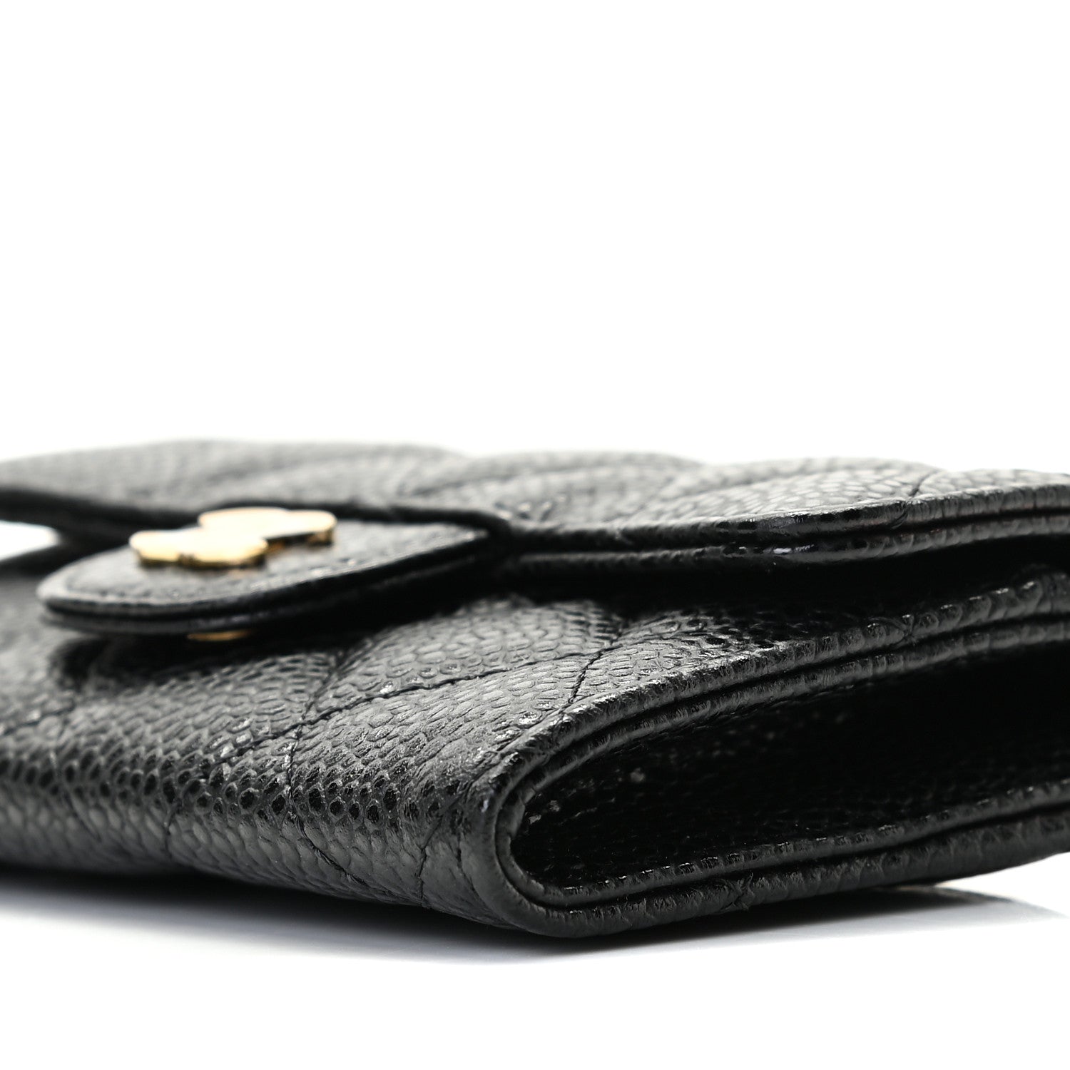 Chanel Caviar Quilted Flap Card Holder Wallet Black 5 of 6