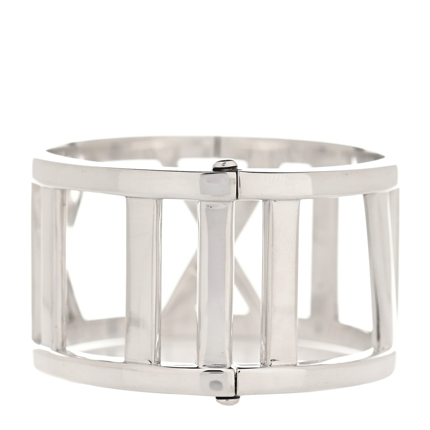 Tiffany Sterling Silver Wide Atlas Hinged Bangle Bracelet 5 of 5