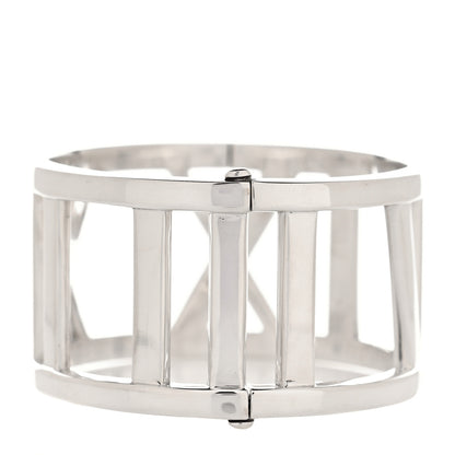 Tiffany Sterling Silver Wide Atlas Hinged Bangle Bracelet 5 of 5