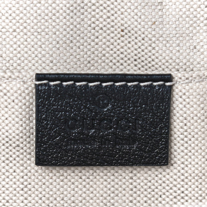Gucci Raffia Azalea Calfskin Crochet Flower Small GG Marmont Shoulder Bag Natural Ecru Black 6 of 9