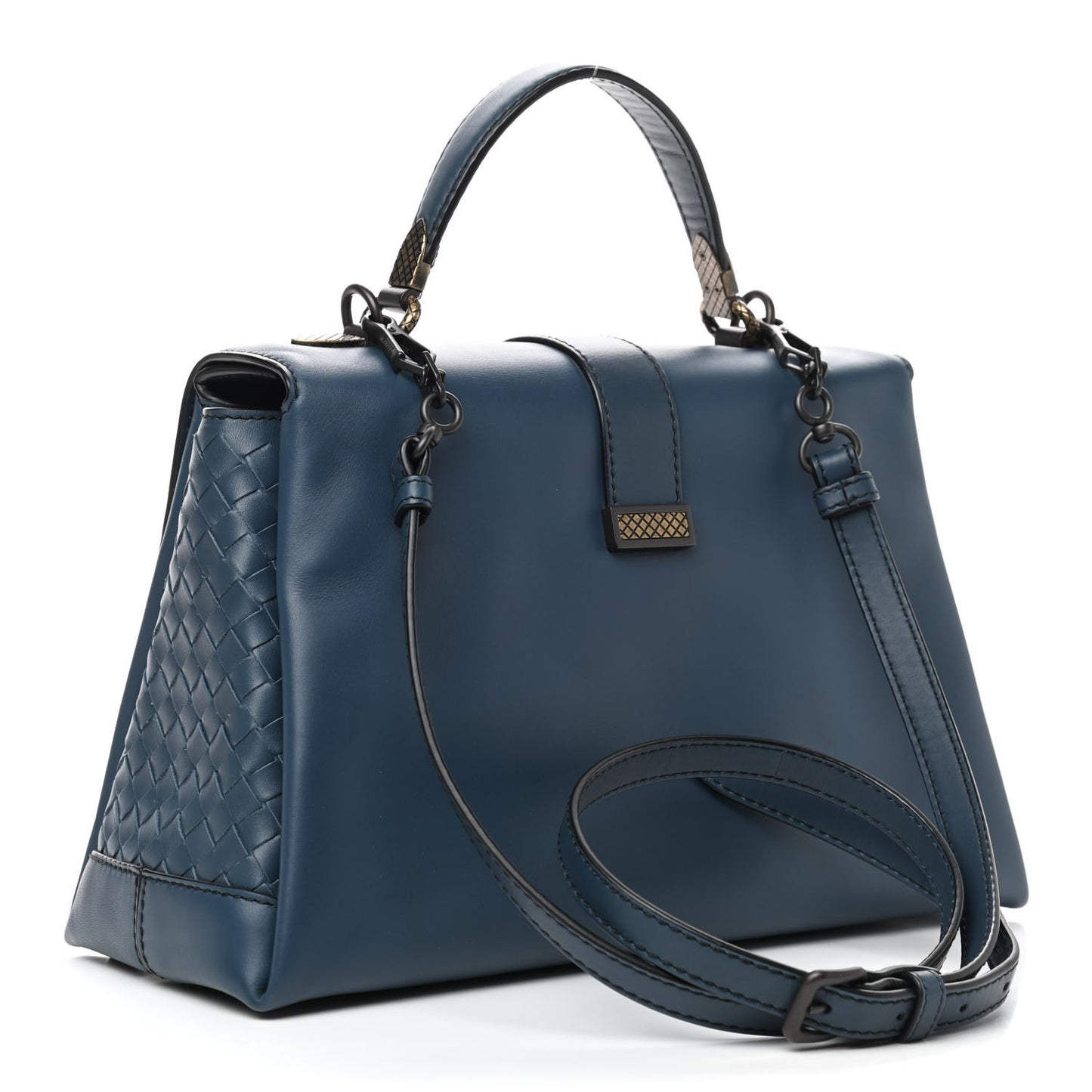 Nappa Medium Piazza Bag Denim