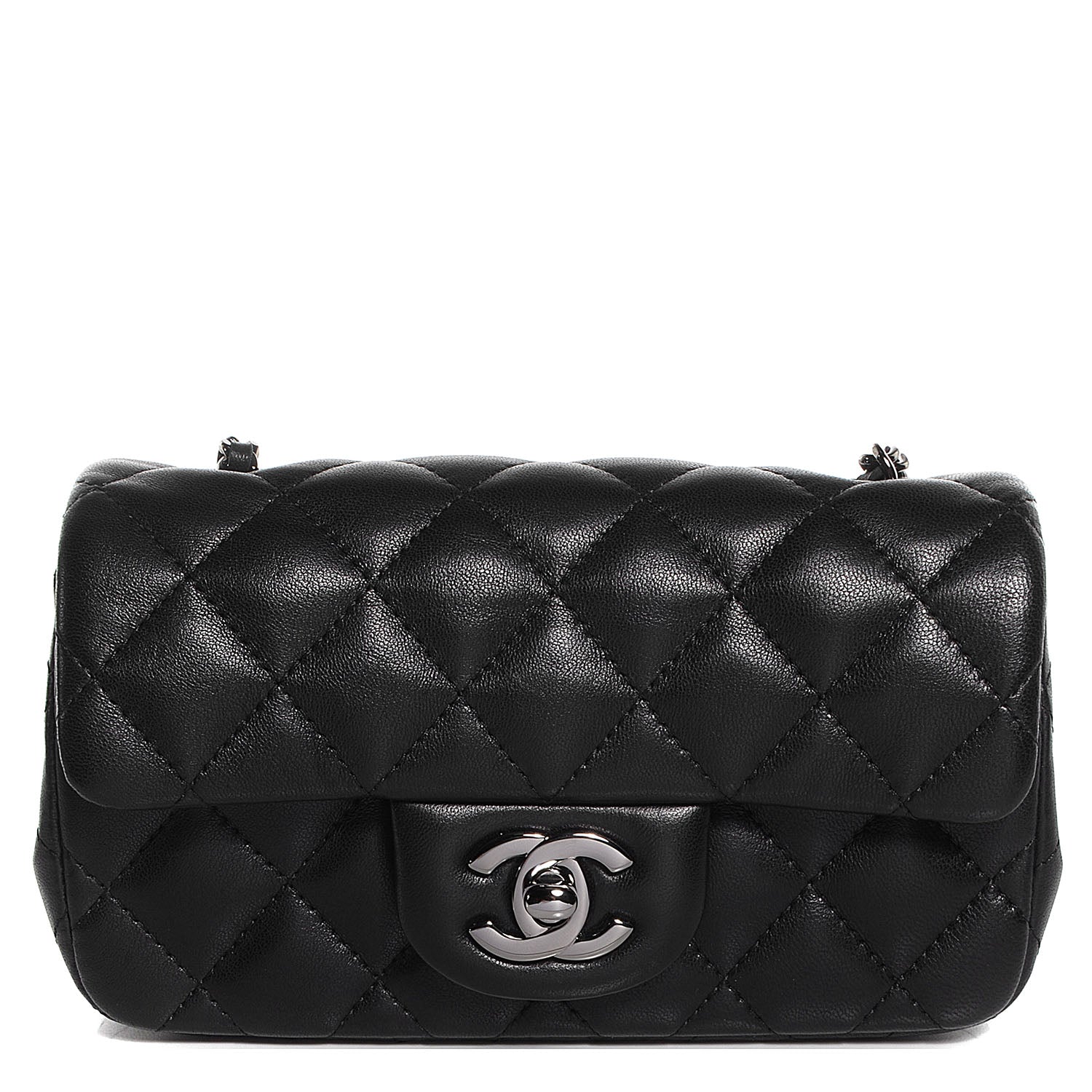 Chanel Lambskin Quilted Extra Mini Flap Black 1 of 9