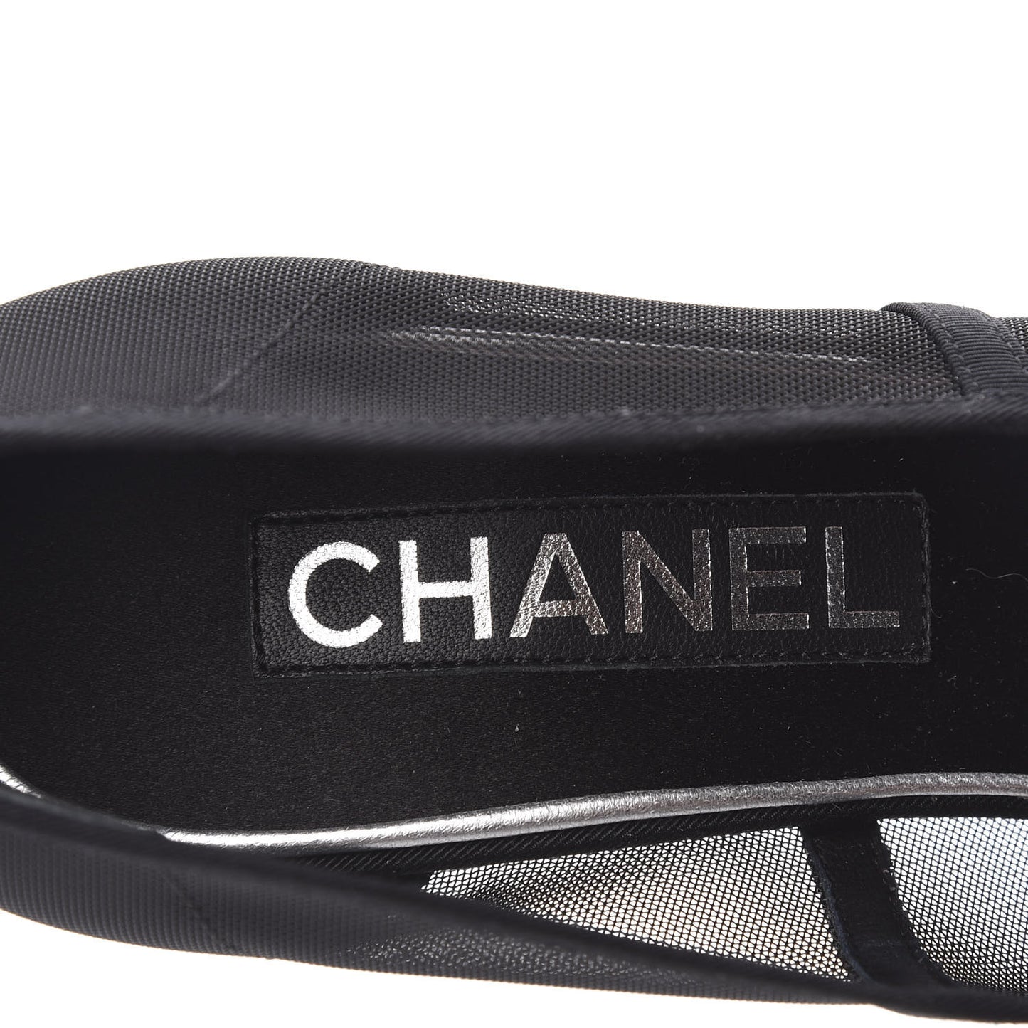 Mesh Camellia Pumps 39.5 Black