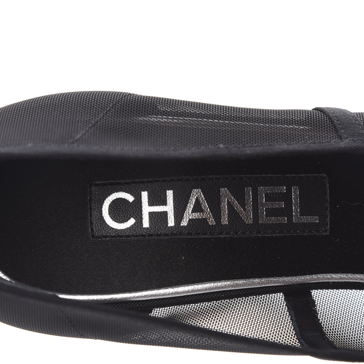 Chanel Mesh Camellia Pumps 39.5 Black 7 of 8