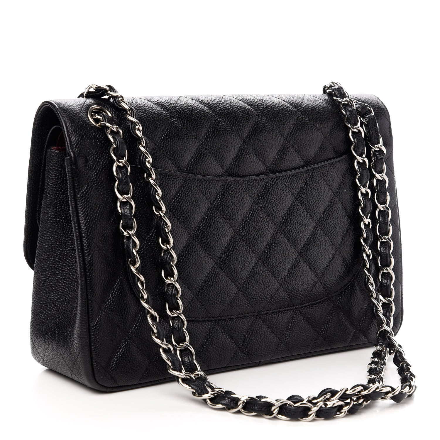 Chanel Caviar Quilted Jumbo Double Flap Black 3 of 9