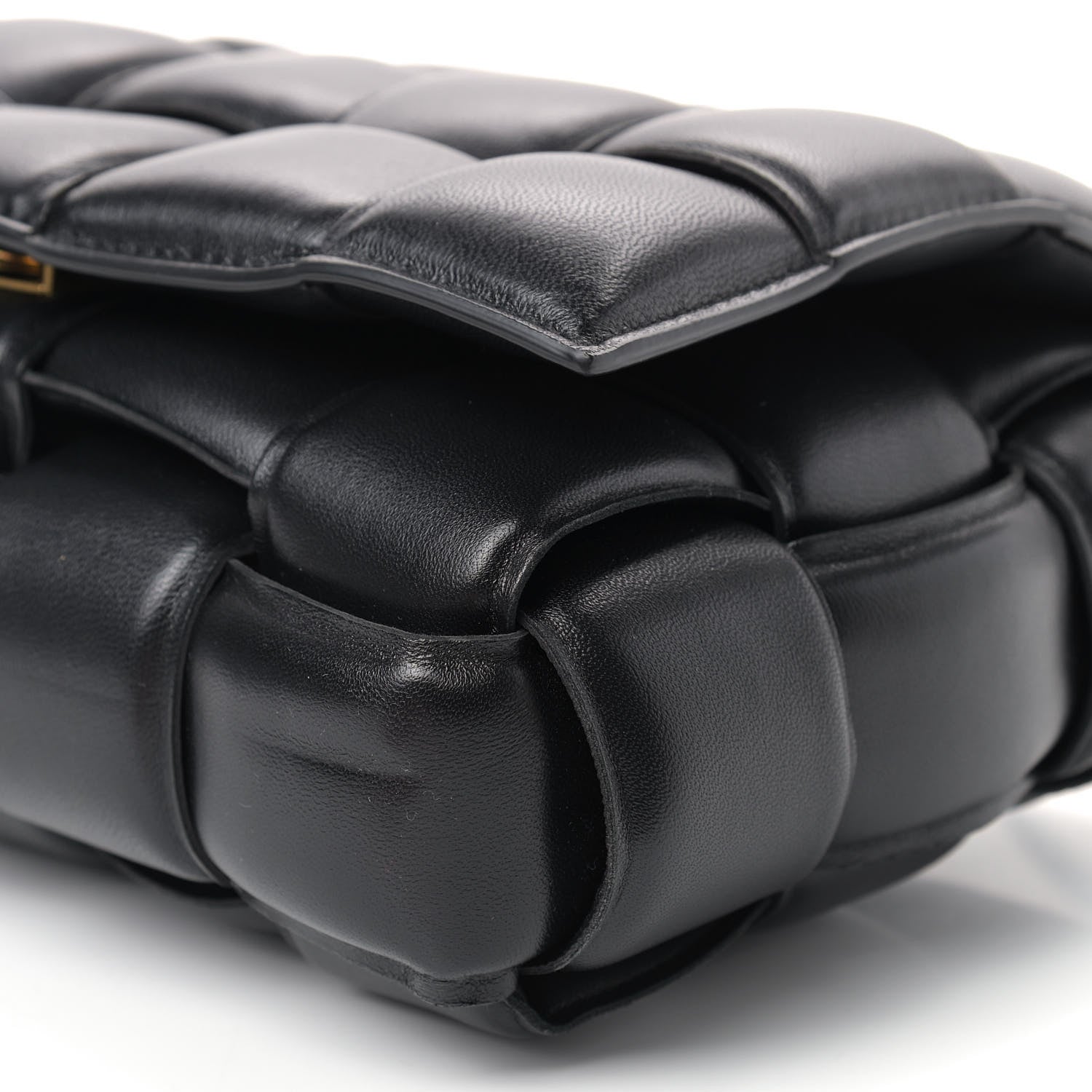 Bottega Veneta Nappa Maxi Intreccio Padded Cassette Crossbody Bag Black 7 of 9