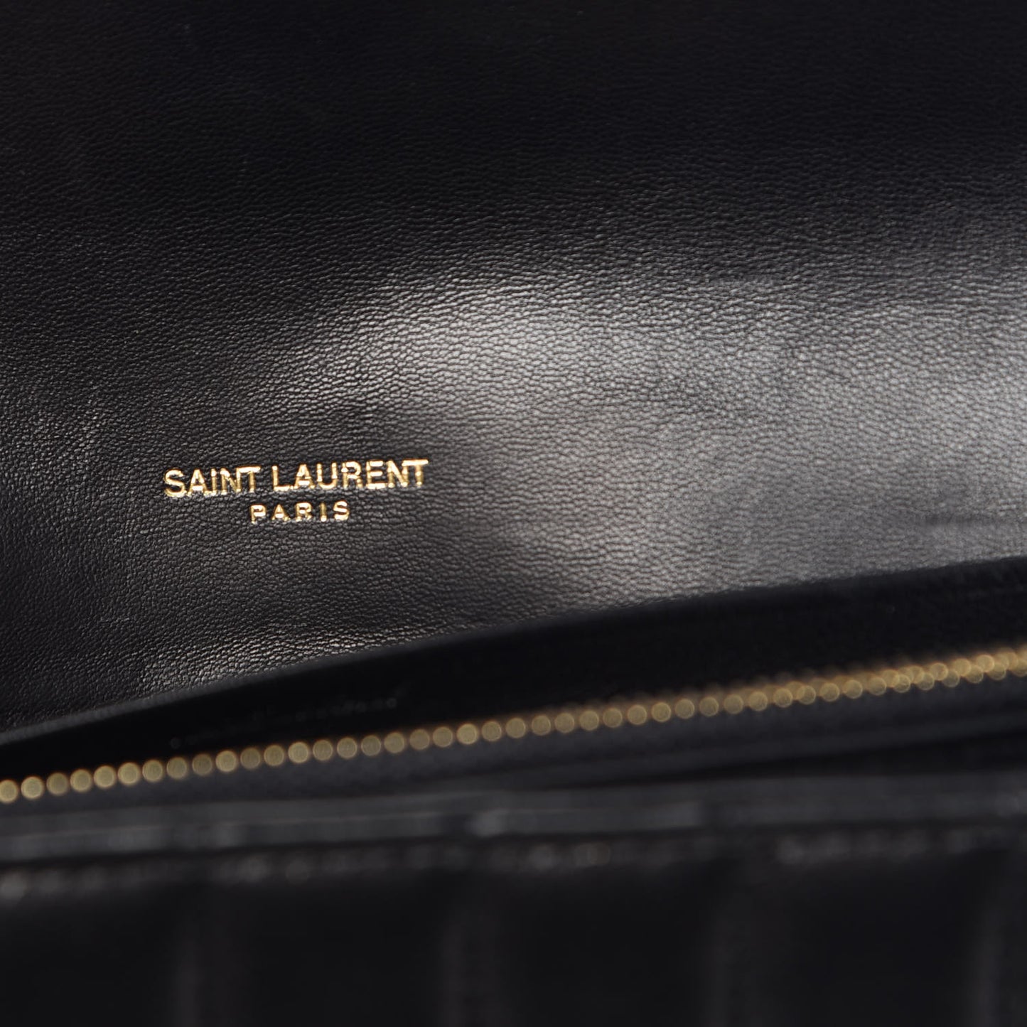Lambskin Matelasse Monogram Large Vicky Continental Wallet Black