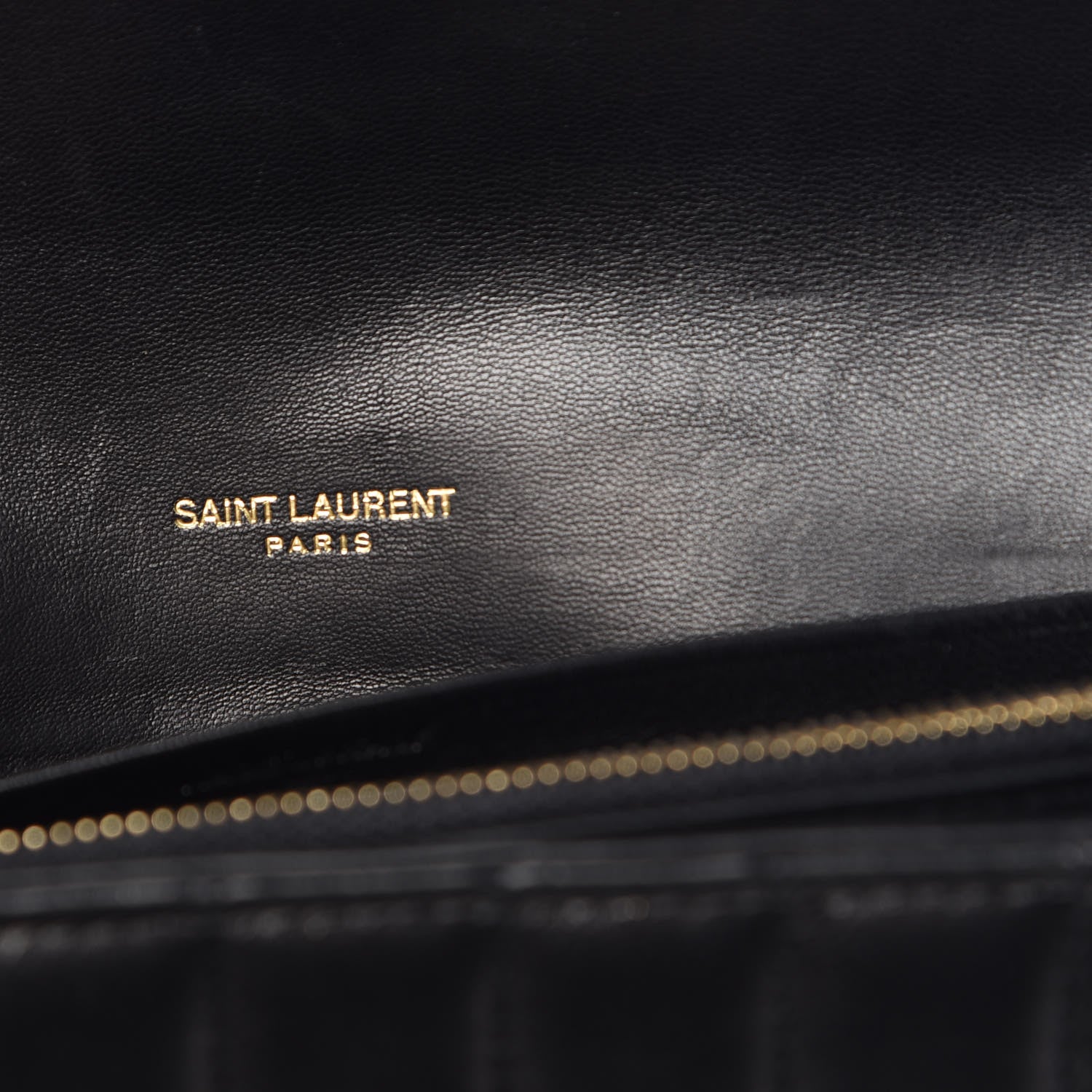 Saint Laurent Lambskin Matelasse Monogram Large Vicky Continental Wallet Black 6 of 10