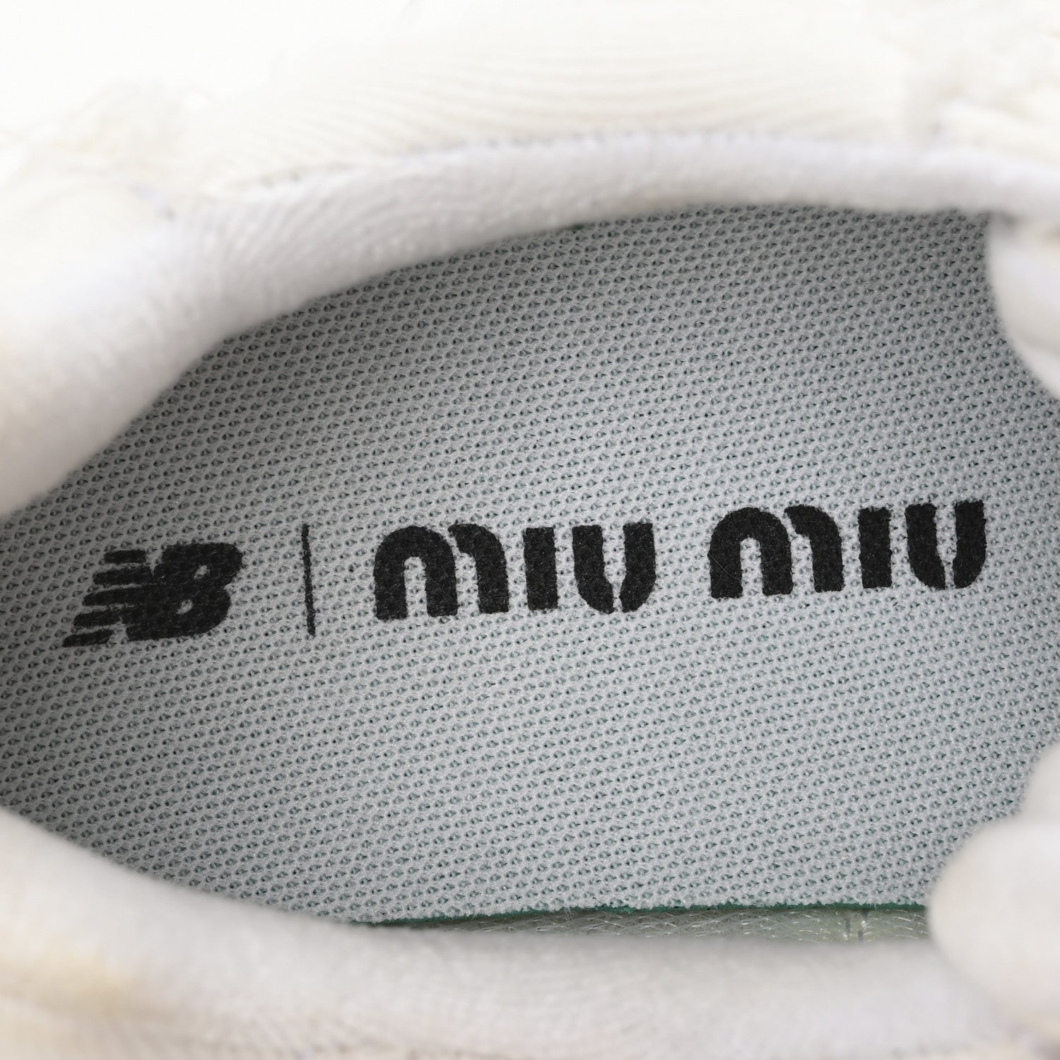 Miu Miu X NEW BALANCE Denim 574 Sneakers 37 White 8 of 10