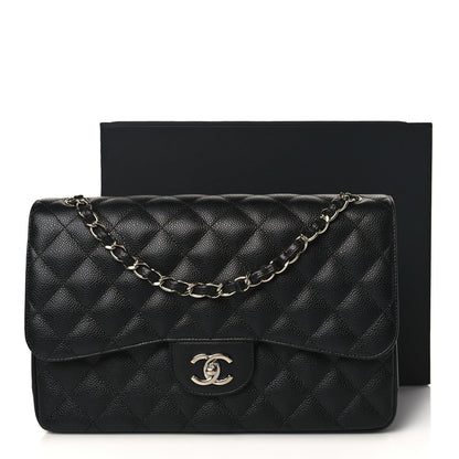 Chanel Caviar Quilted Jumbo Double Flap Black 10 of 10