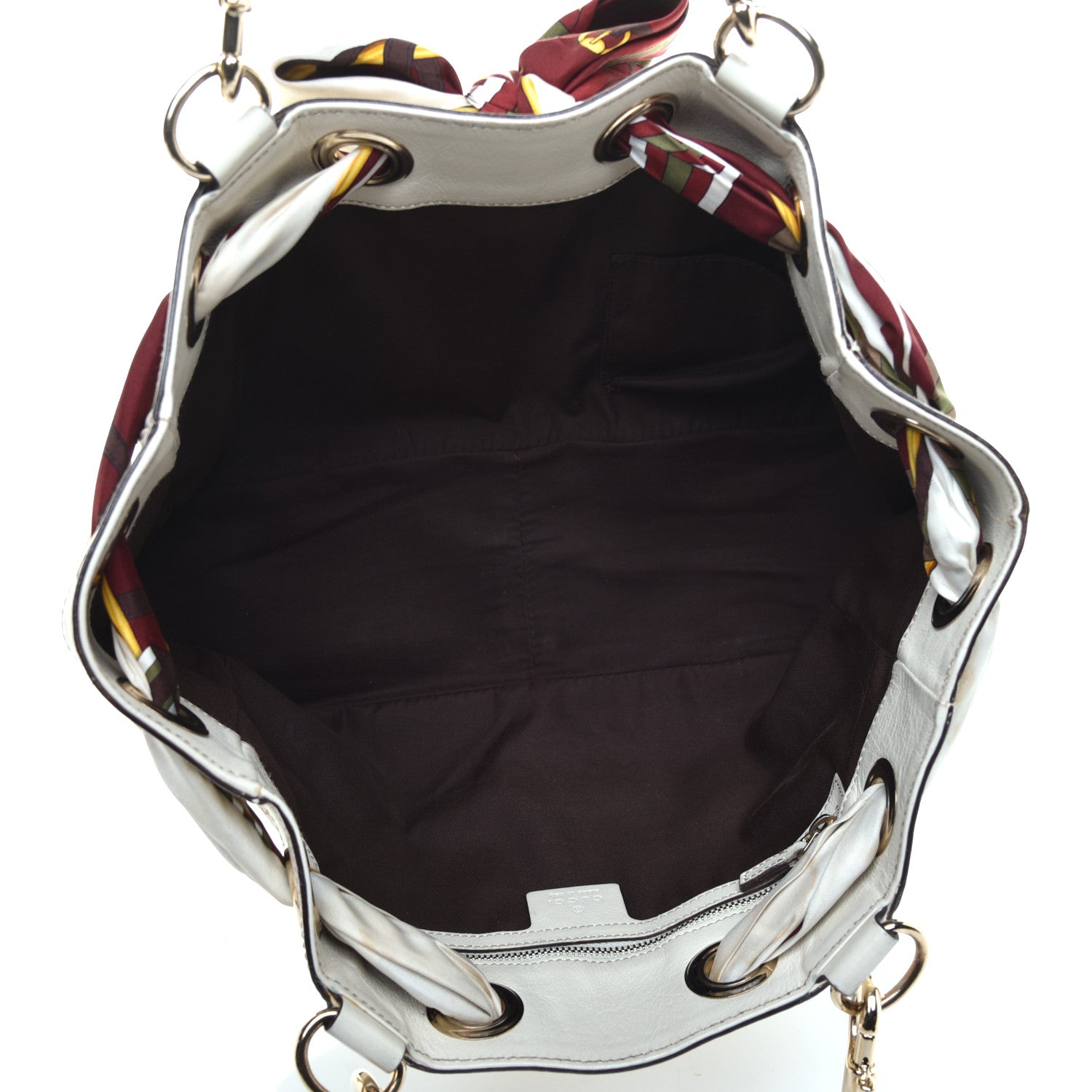 Gucci Monogram Medium Positano Tote Off White 5 of 10