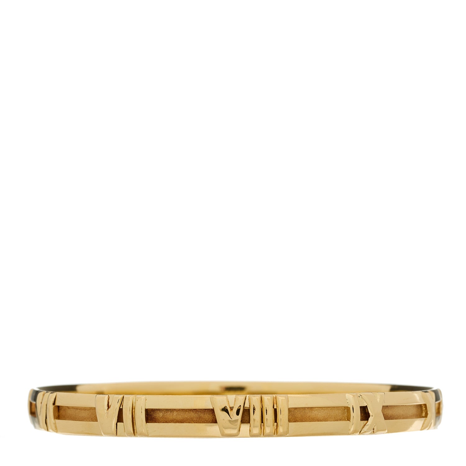 Tiffany 18K Yellow Gold Atlas Open Bangle Bracelet 2 of 3