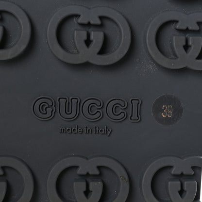 Gucci Soft Rubber Womens Interlocking G Platform 42mm Slide Sandals 39 Black 7 of 7