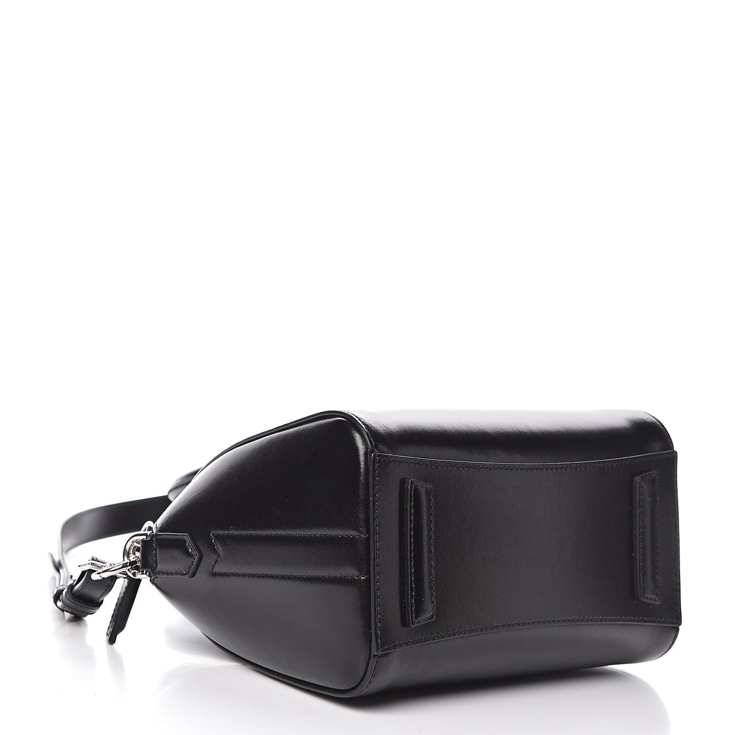 Shiny Lord Calfskin Mini Antigona Black