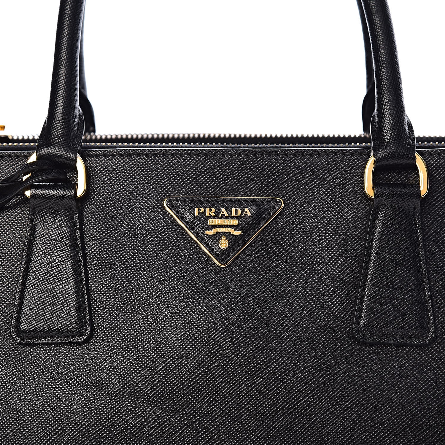 Prada Saffiano Medium Galleria Double Zip Tote Black 10 of 10