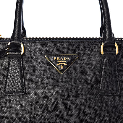 Prada Saffiano Medium Galleria Double Zip Tote Black 10 of 10