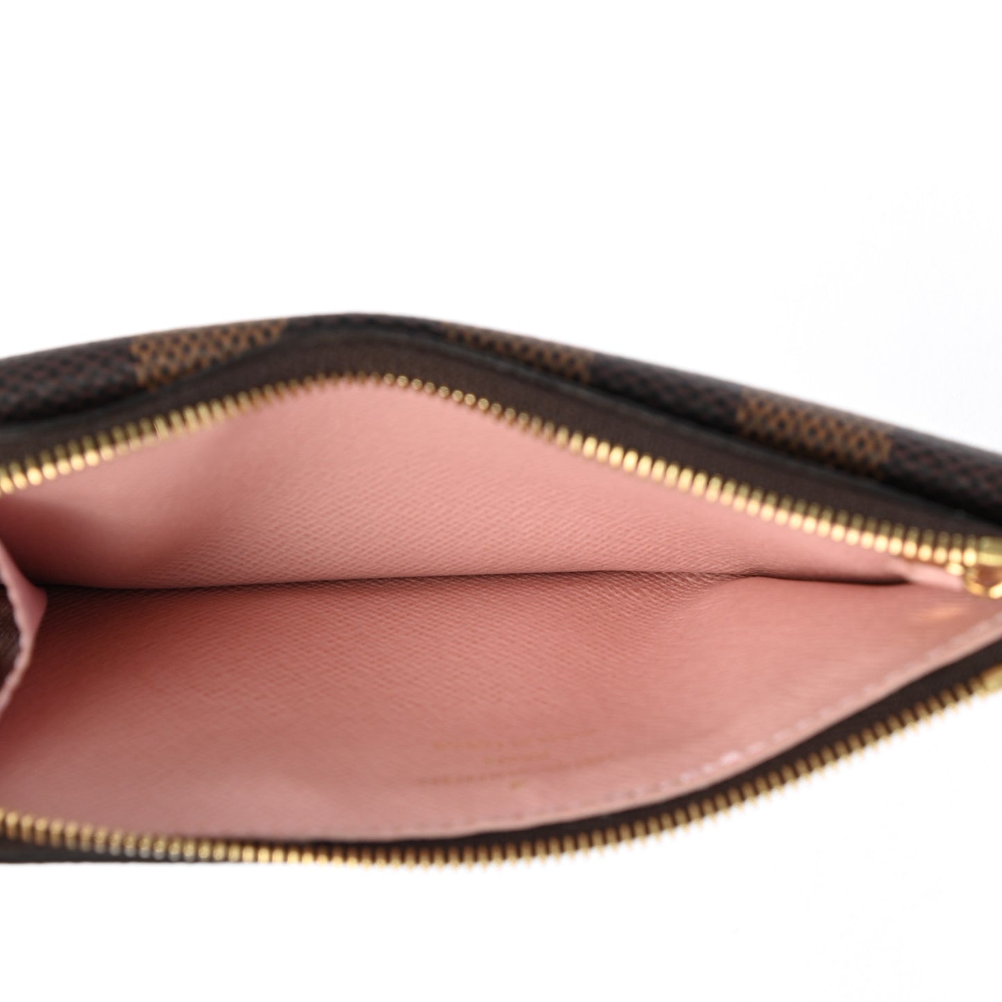 Damier Ebene Recto Verso Card Holder Rose Ballerine
