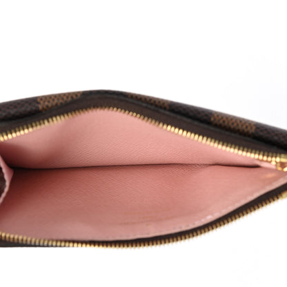 Louis Vuitton Damier Ebene Recto Verso Card Holder Rose Ballerine 5 of 9