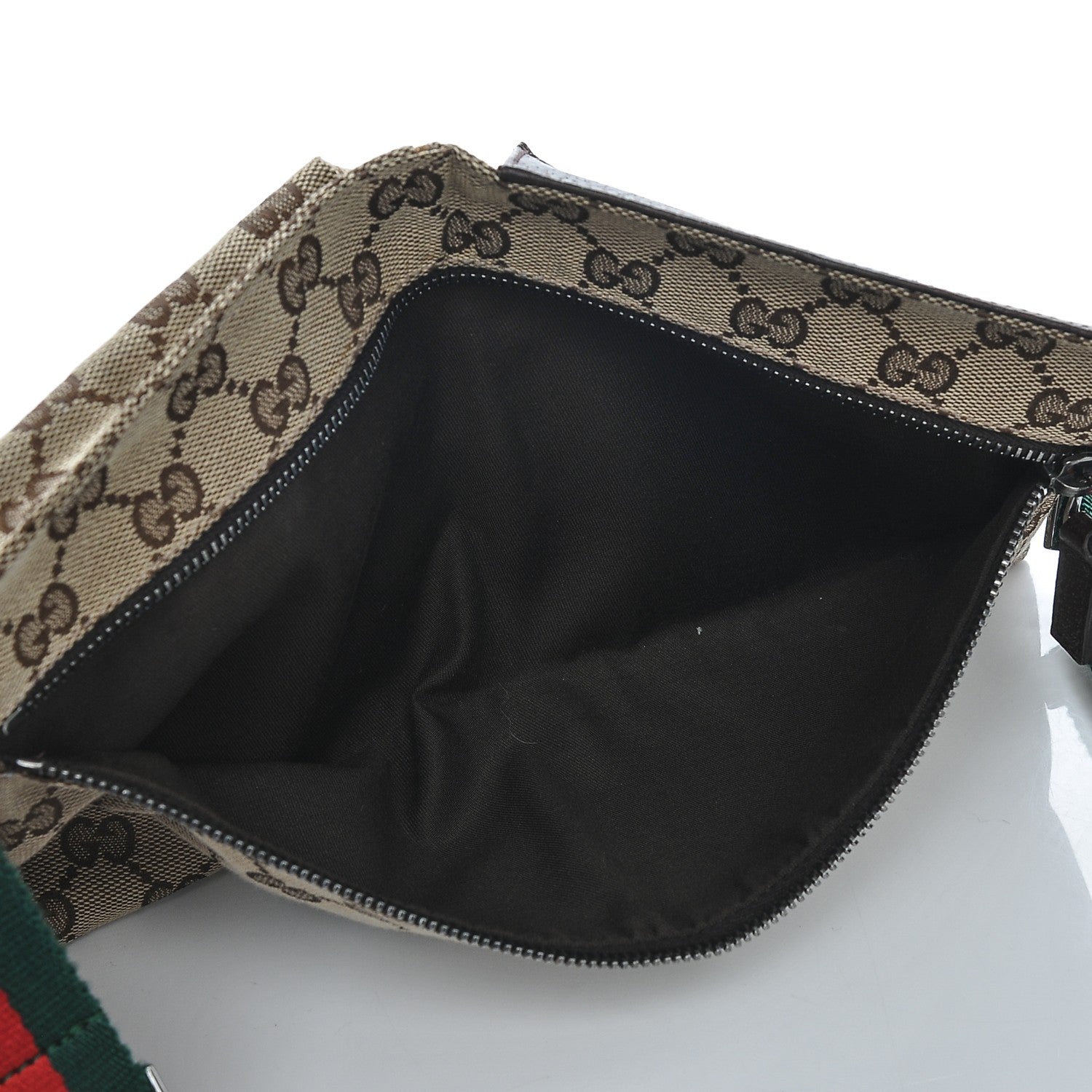 Gucci GG Monogram Double Pocket Belt Bag Dark Brown 5 of 7
