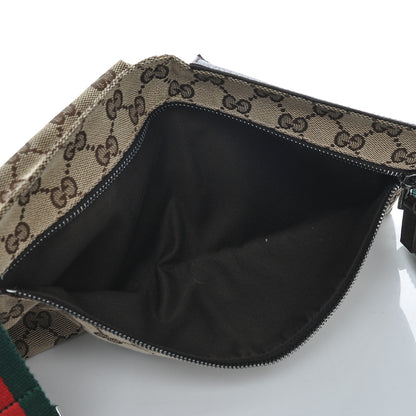 Gucci GG Monogram Double Pocket Belt Bag Dark Brown 5 of 7