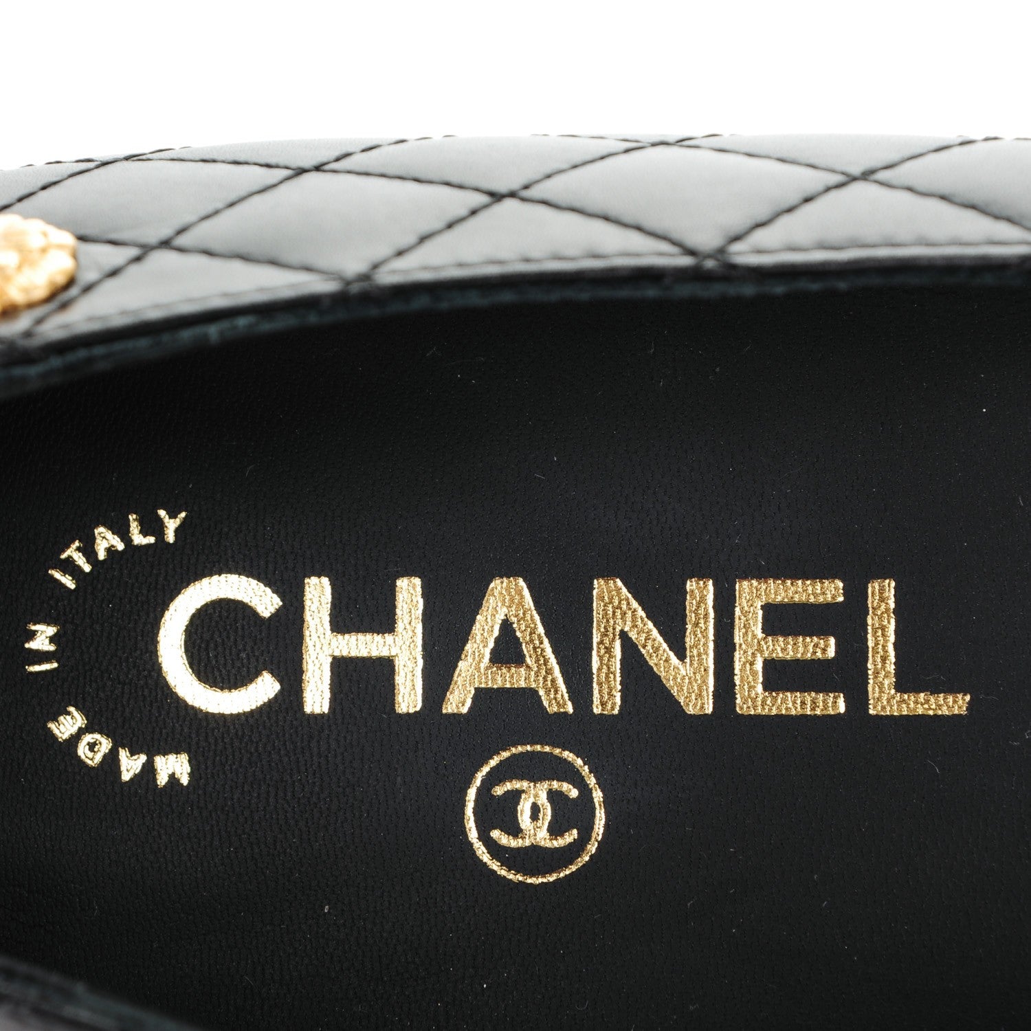 Chanel Lambskin Quilted Cap Toe Ballerina Flats 39.5 Black 7 of 9