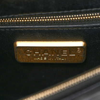 Chanel Snakeskin Small Coco Handle Flap Black 6 of 10