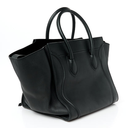 Celine Grained Calfskin Medium Phantom Luggage Black 3 of 11
