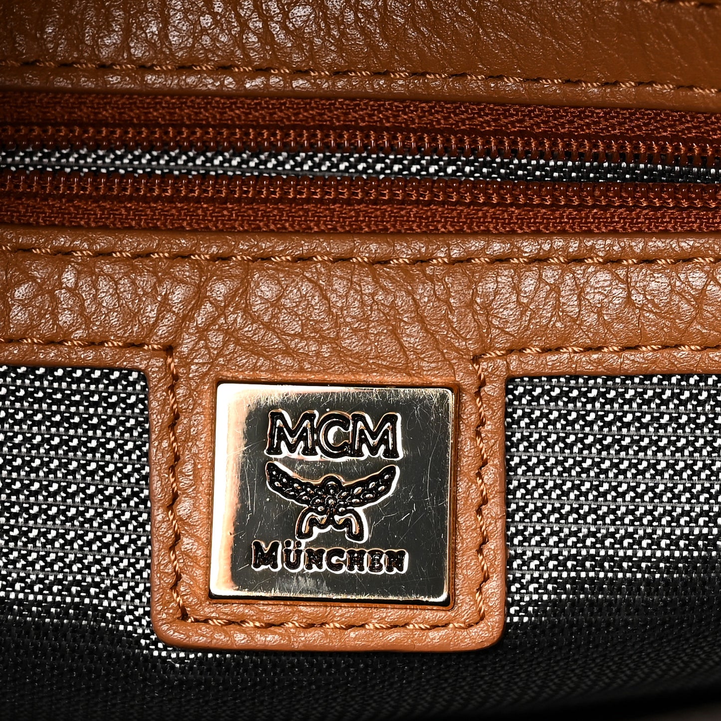Visetos Small Side Stud Stark Backpack Cognac