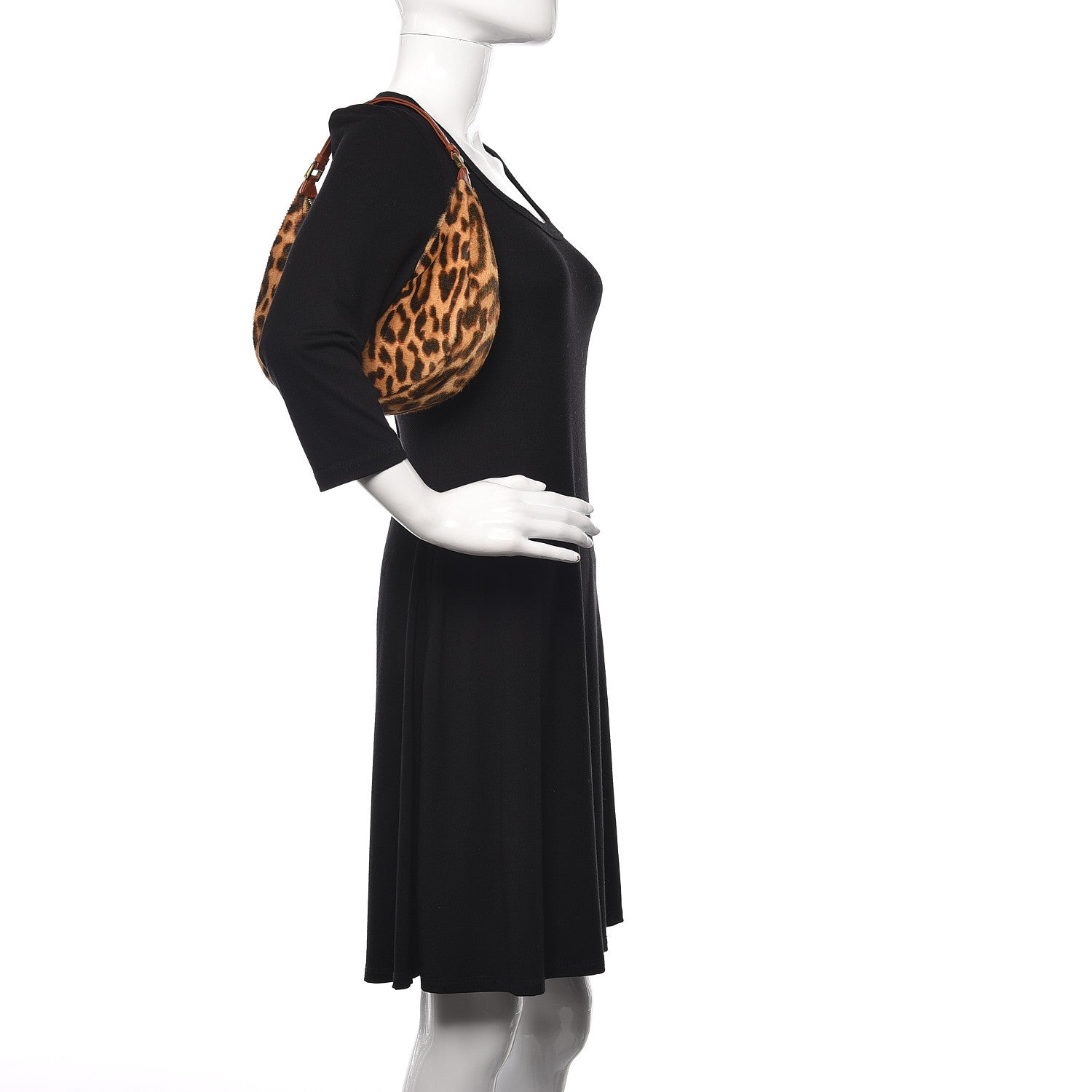 Christian Dior Pony Hair Leopard Print Street Chic Hobo 2 of 11