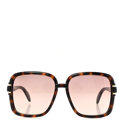 Gucci Acetate Interlocking G Square Sunglasses GG1066S Tortoise 2 of 8