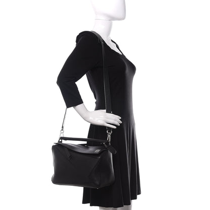 Loewe Calfskin Medium Puzzle Bag Black 2 of 13