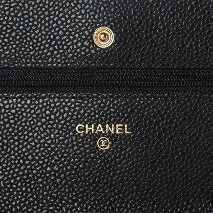 Chanel Caviar Quilted Wallet On Chain WOC Black 6 of 11