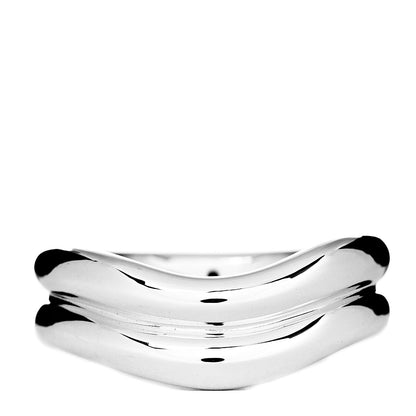 Tiffany Sterling Silver Elsa Peretti Doppio Band Ring 54 7 1 of 4