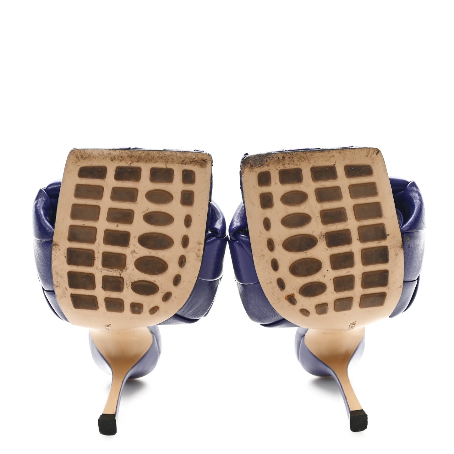 Nappa Maxi Intrecciato Lido 90mm Mule Sandals 38 Unicorn