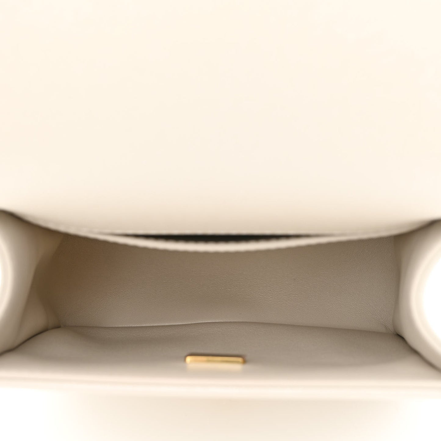 Iridescent Caviar Mini Boy Flap White