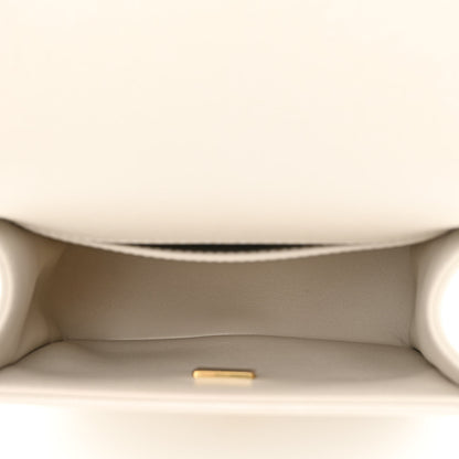 Chanel Iridescent Caviar Mini Boy Flap White 5 of 11