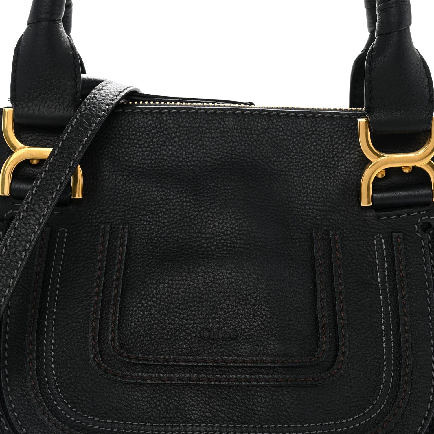 Chloe Calfskin Small Marcie Satchel Black 7 of 9